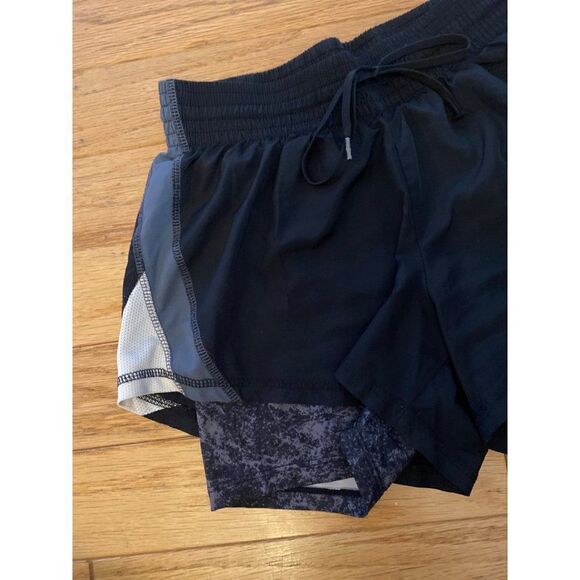 Champion Duo Dry women's carbon black and gray active drawstring waist shorts S - Picture 2 of 9